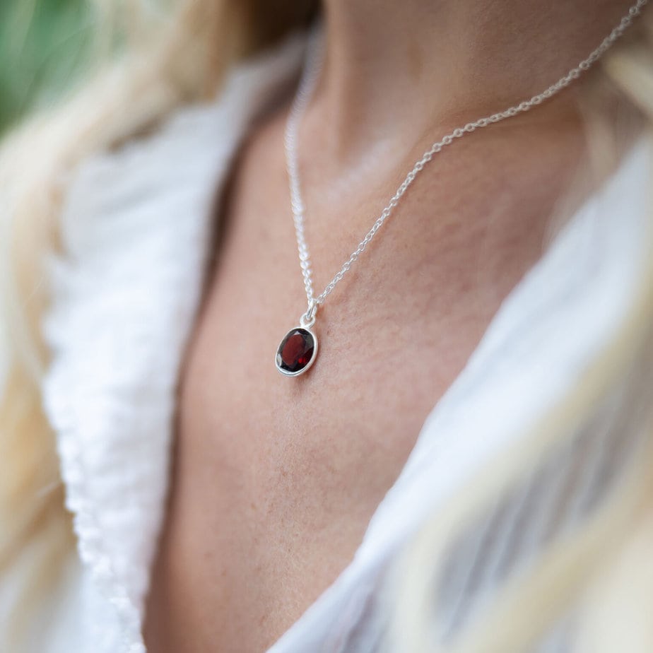 Garnet deals birthstone jewellery