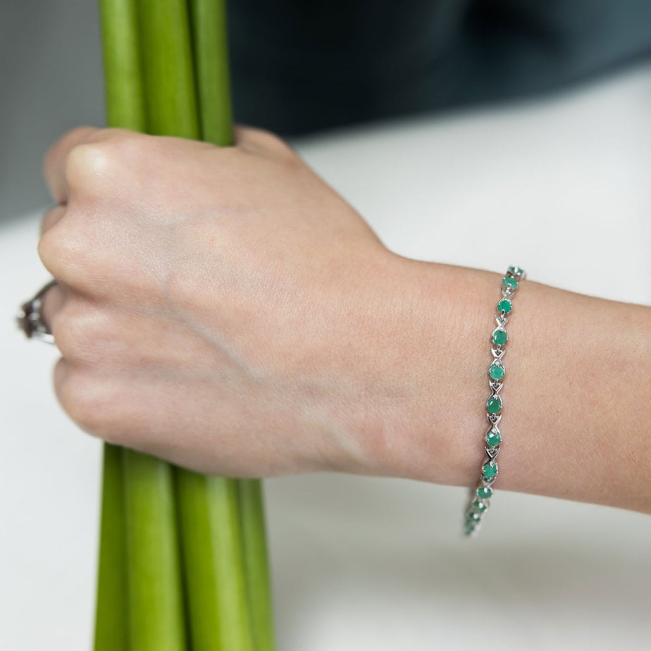 Emerald Stones Bracelet – Rock N Jewels
